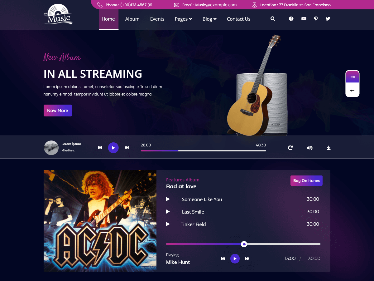 Ultimate Audio Streaming WordPress 主题