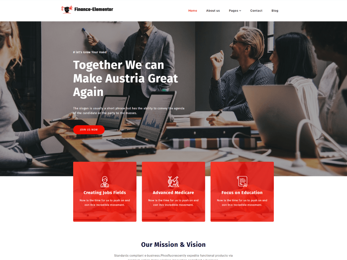 screenshot-1051 Finance Elementor WordPress 主题
