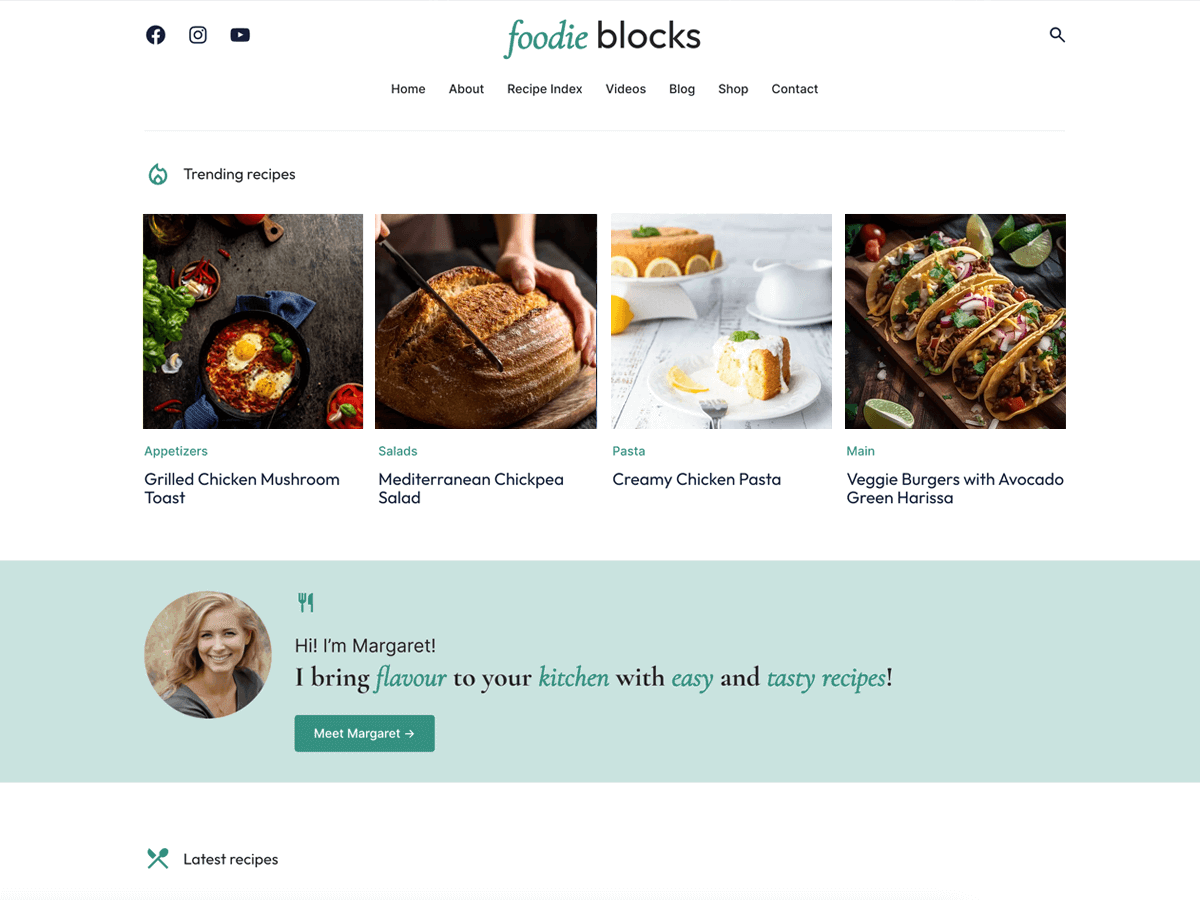 Foodie Blocks WordPress 主题