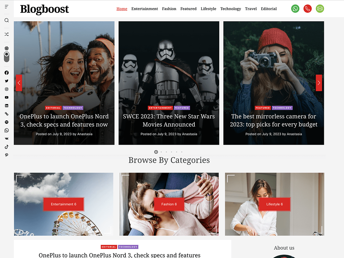 Blogboost WordPress 主题