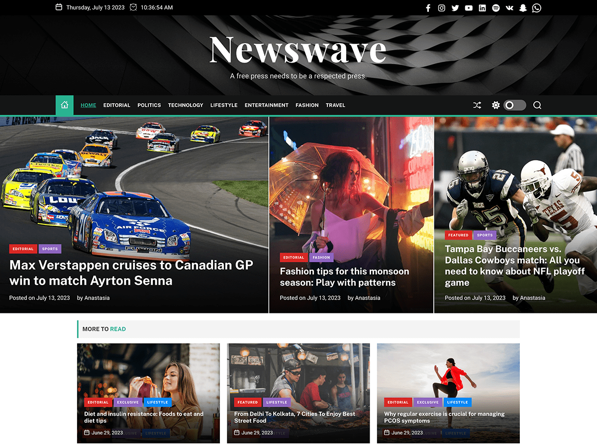 Newswave WordPress 主题