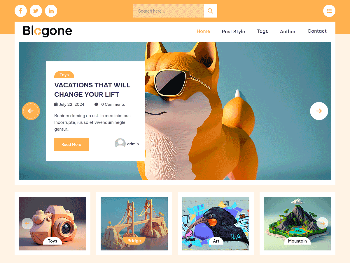 Blogone WordPress 主题