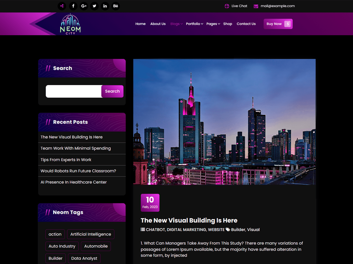 Spotlight News WordPress 主题