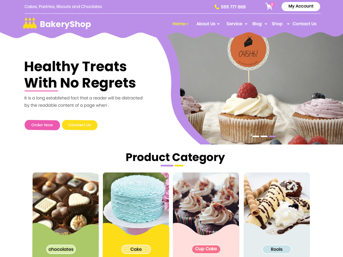 screenshot-13 Bakery Store WordPress 主题