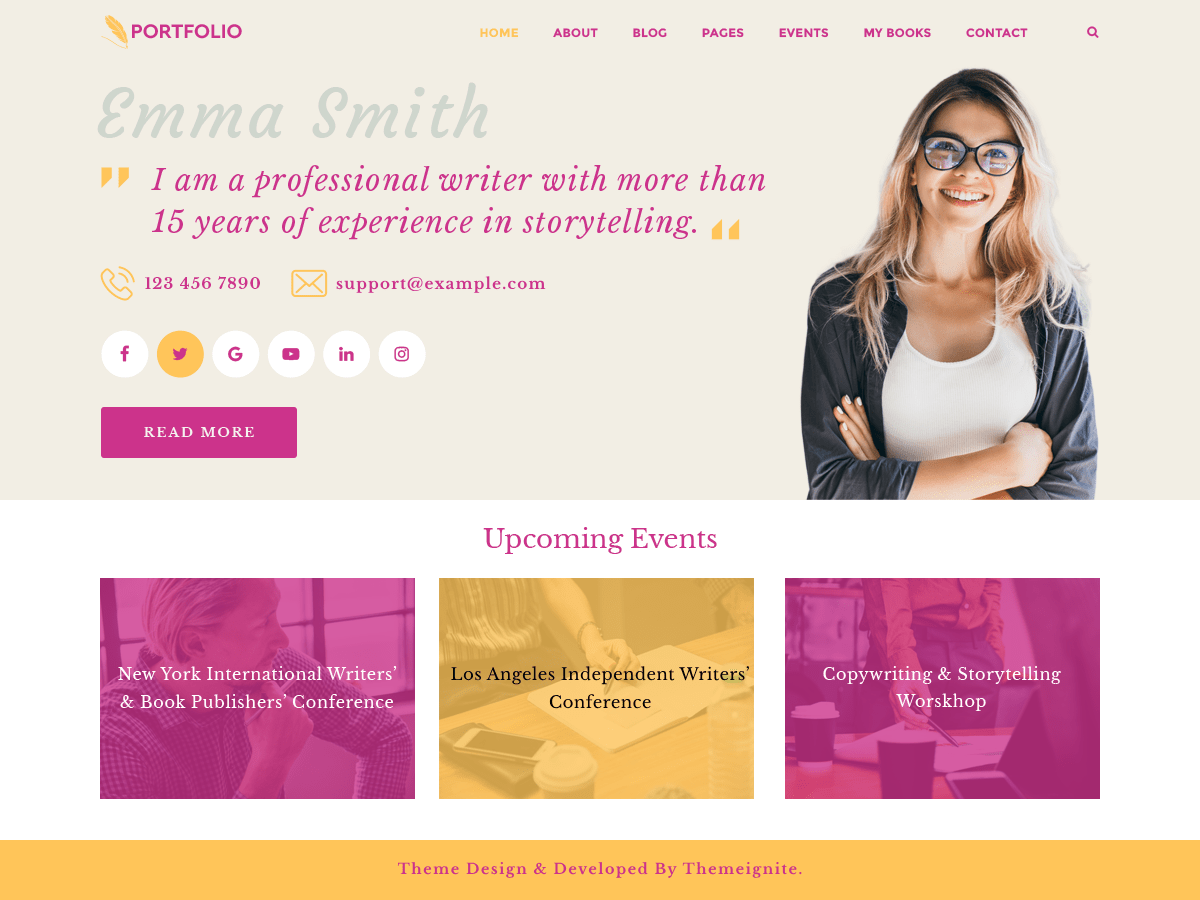 Prime Portfolio Resume WordPress 主题