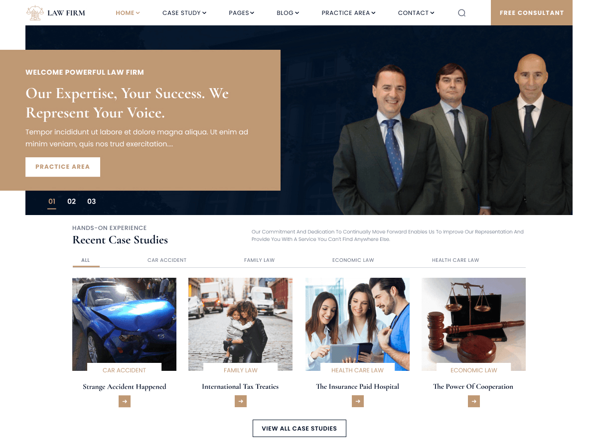 Corporate Lawyer Firm WordPress 主题