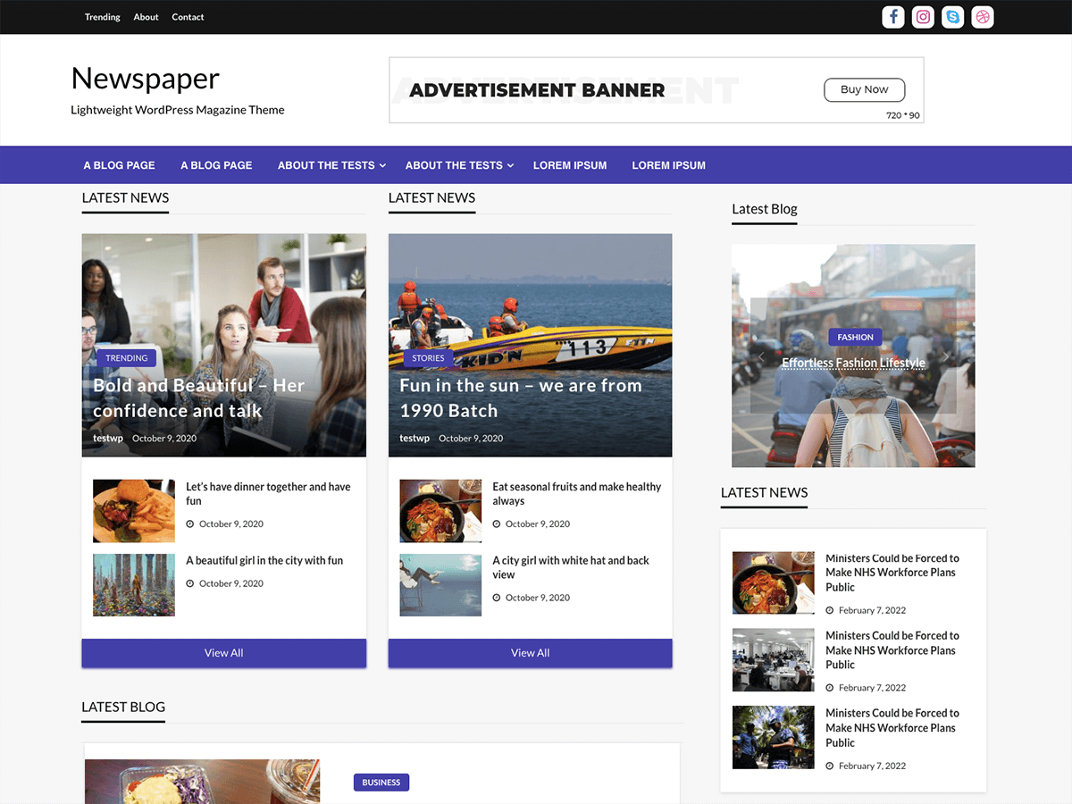 Sole Newspapers WordPress 主题