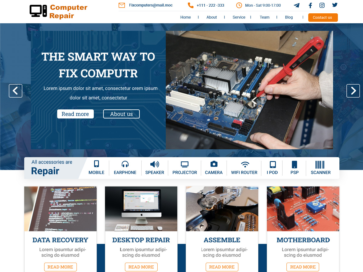 screenshot-16 Computer Repair Center WordPress 主题