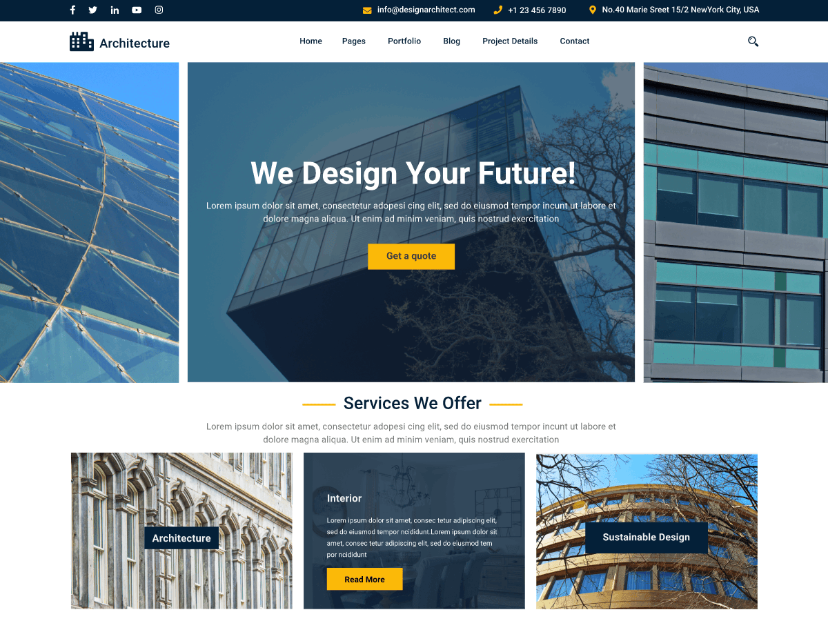 screenshot-164 Architecture Building WordPress 主题