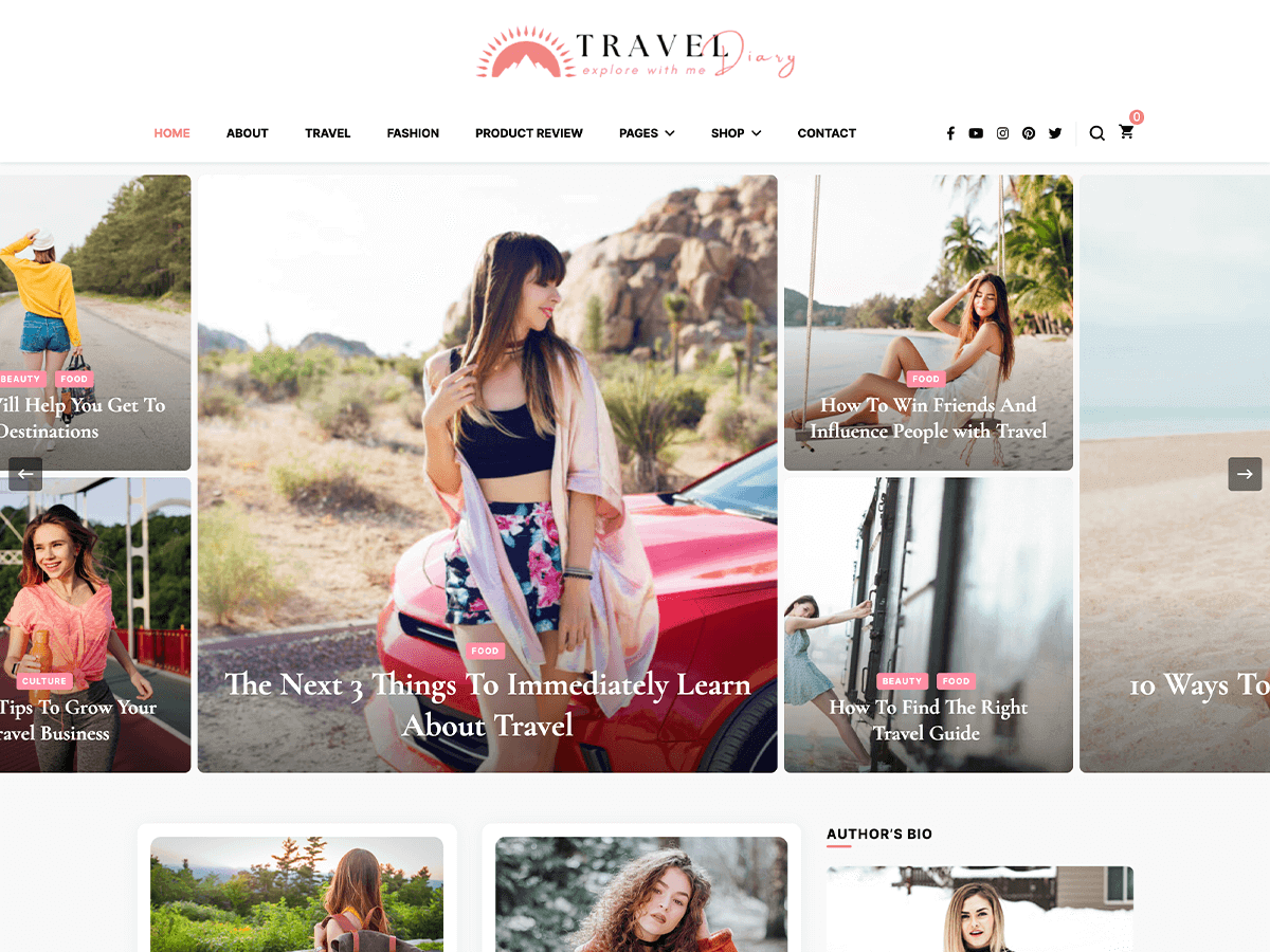 Travel Diary WordPress 主题