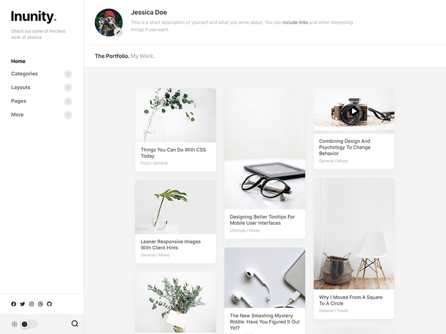 Inunity WordPress 主题