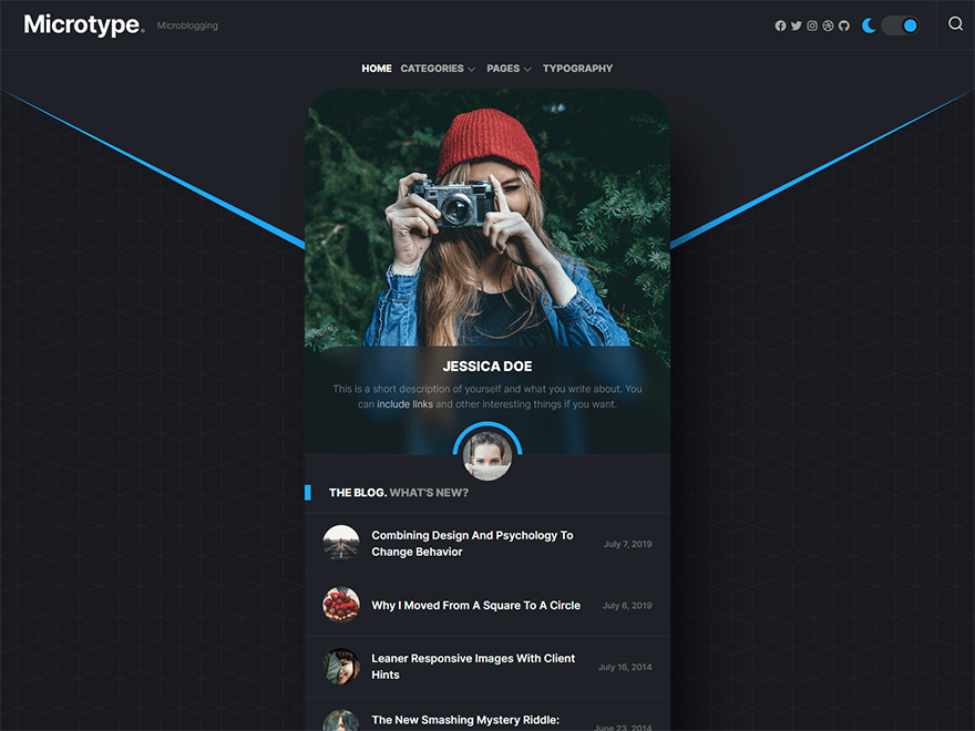 Microtype WordPress 主题