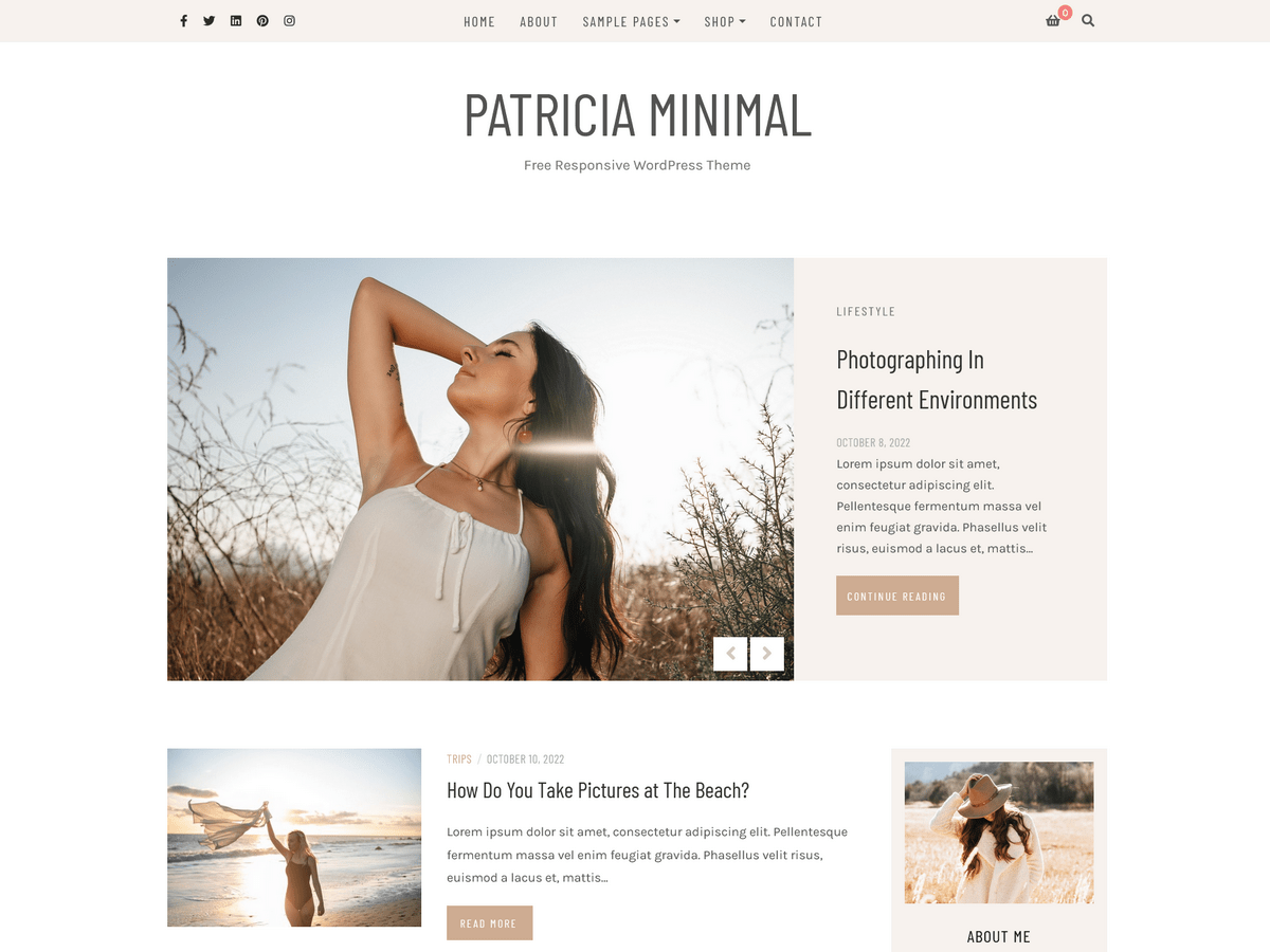 Patricia Minimal WordPress 主题