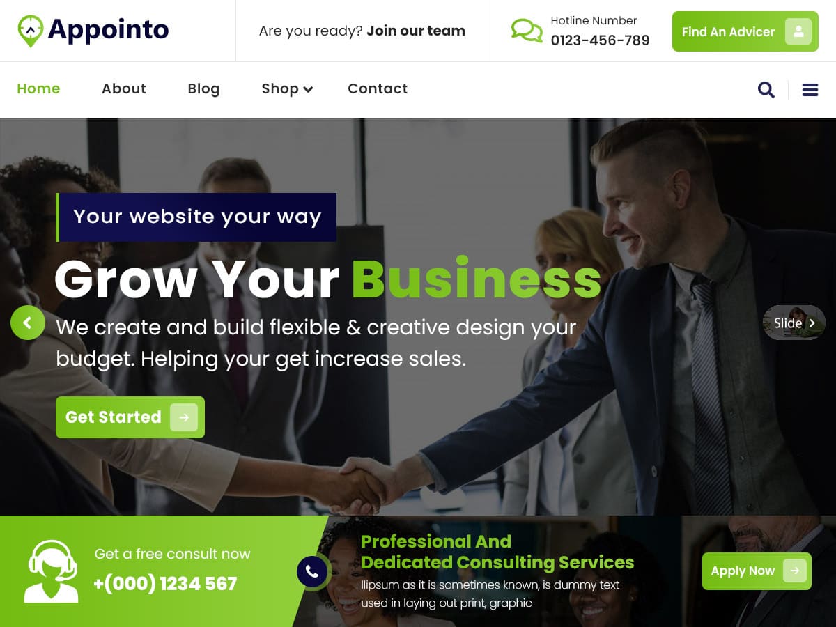 Appointo WordPress 主题