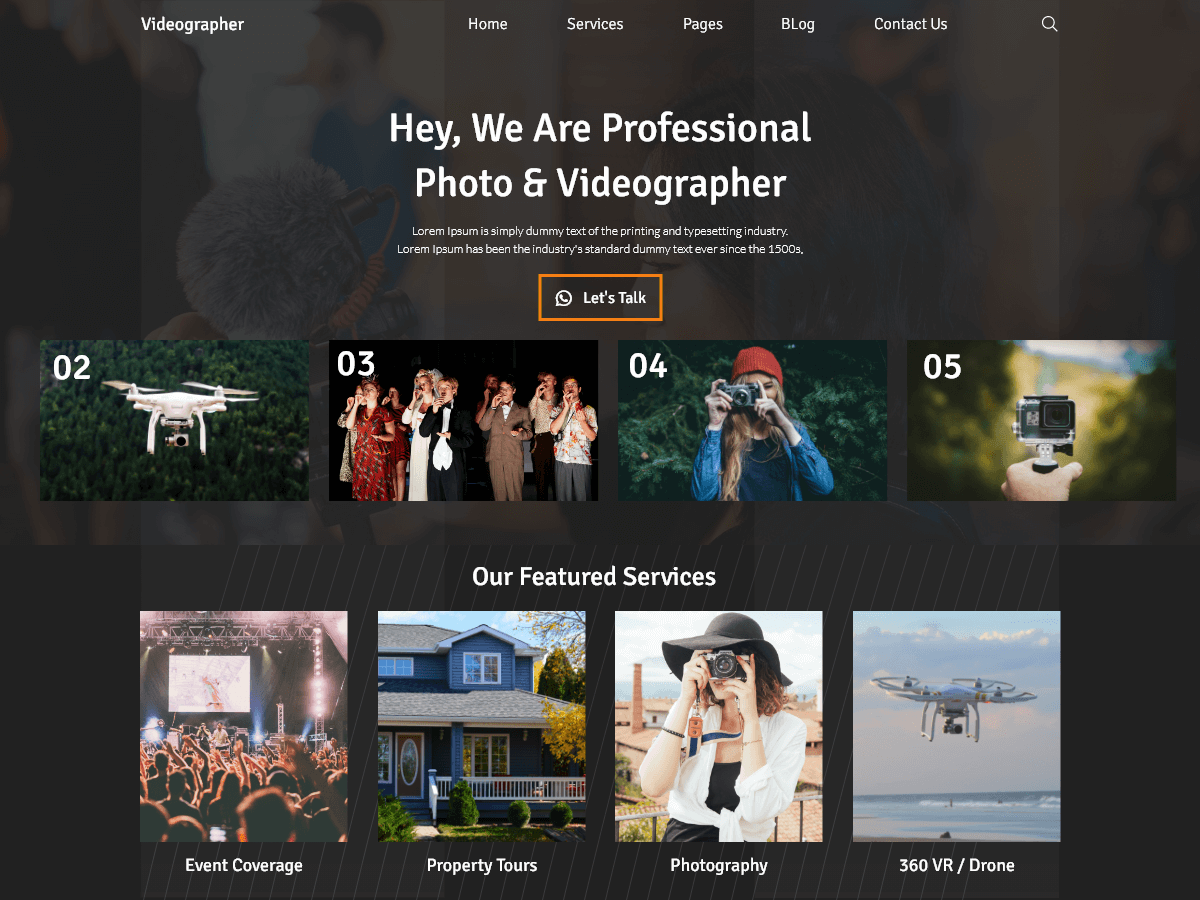 Videography Filmmaker WordPress 主题