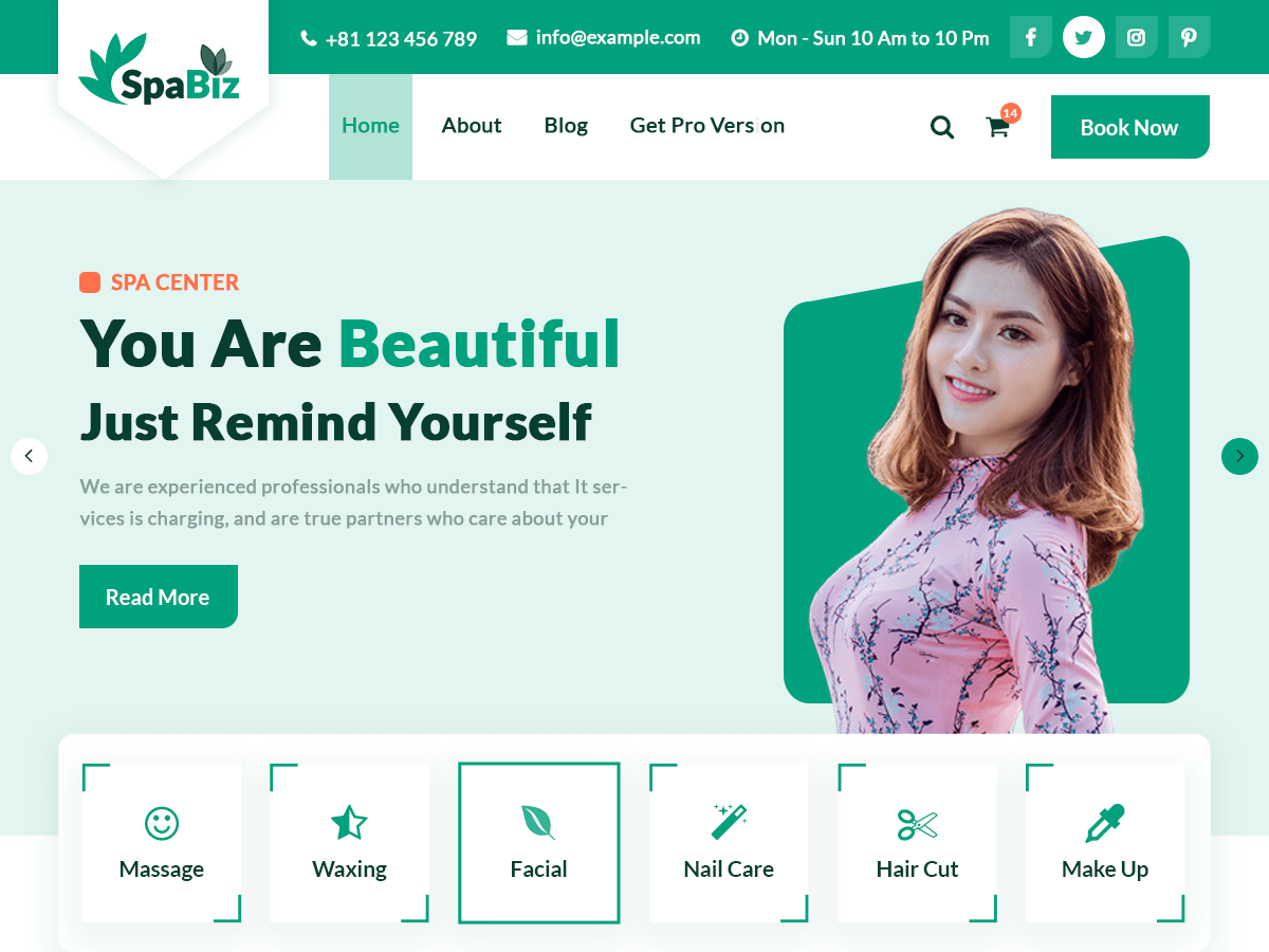 SpaBiz WordPress 主题