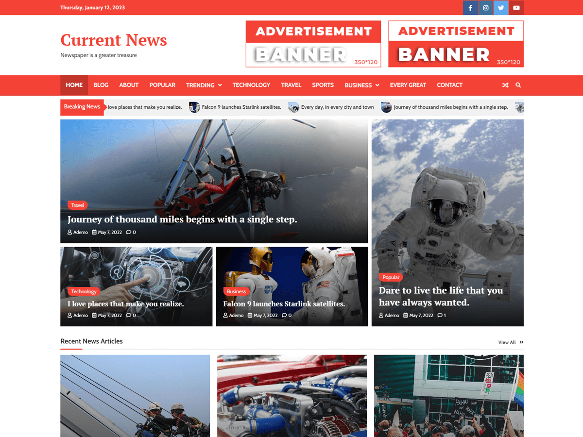 screenshot-208 Current News WordPress 主题