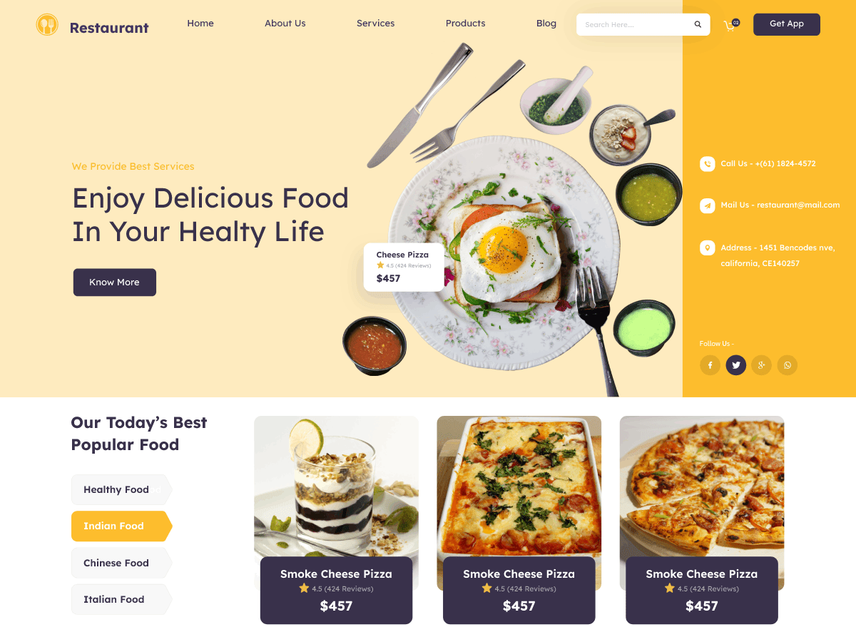 Foodie Restaurant WordPress 主题