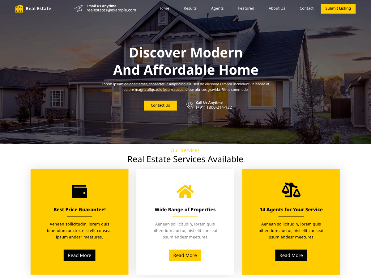 screenshot-231 Real Estate Builder WordPress 主题