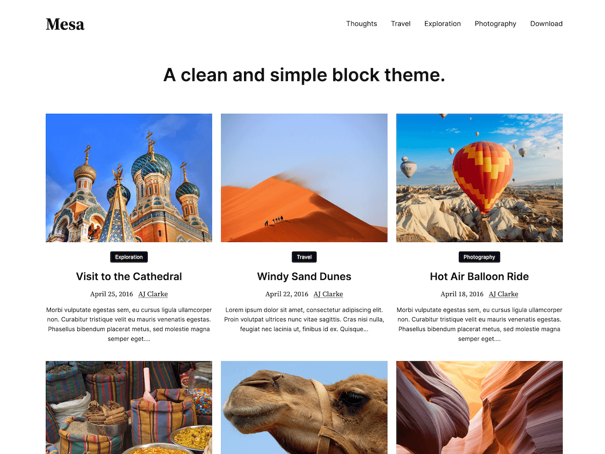 Mesa WPEX WordPress 主题