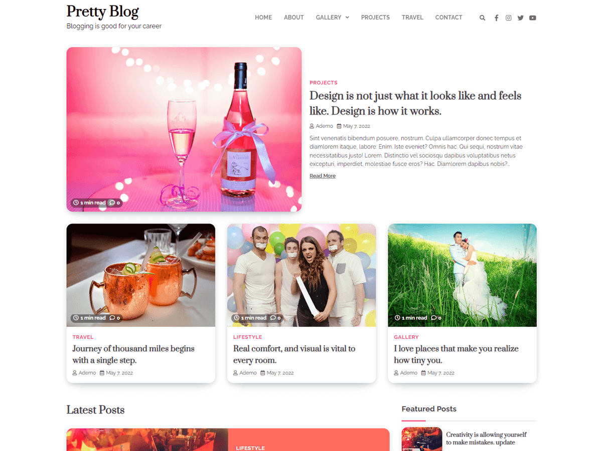 Pretty Blog WordPress 主题