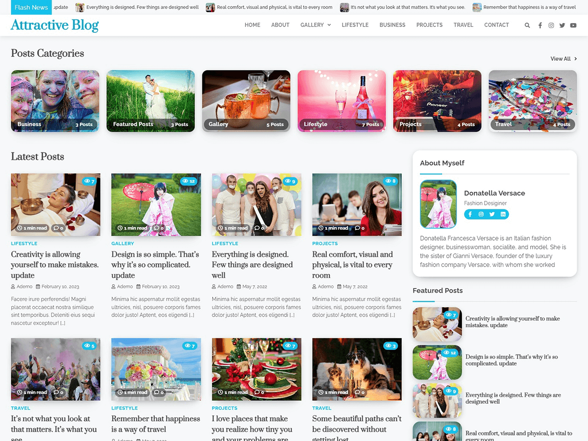 Attractive Blog WordPress 主题