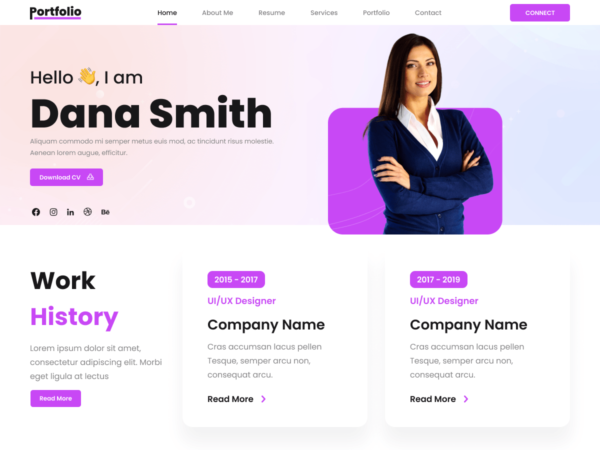 FSE Freelancer Portfolio WordPress 主题