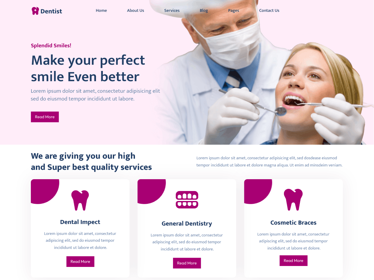 screenshot-273 Dentist Dental Care WordPress 主题