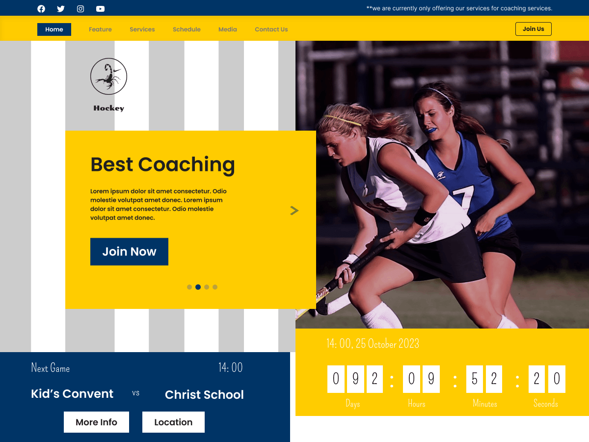 Hockey Sports WordPress 主题