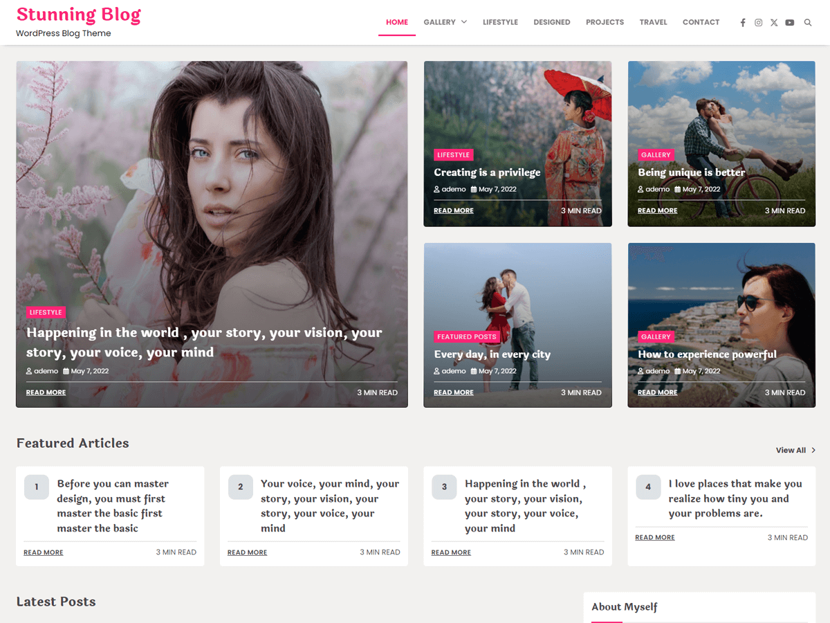 Stunning Blog WordPress 主题