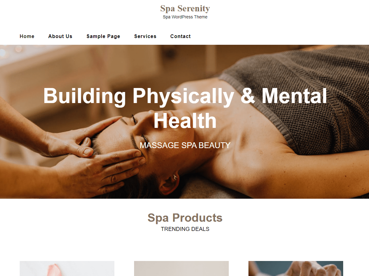 Spa Serenity WordPress 主题