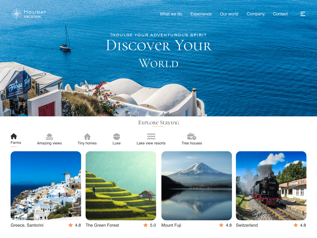 Holiday Vacation WordPress 主题