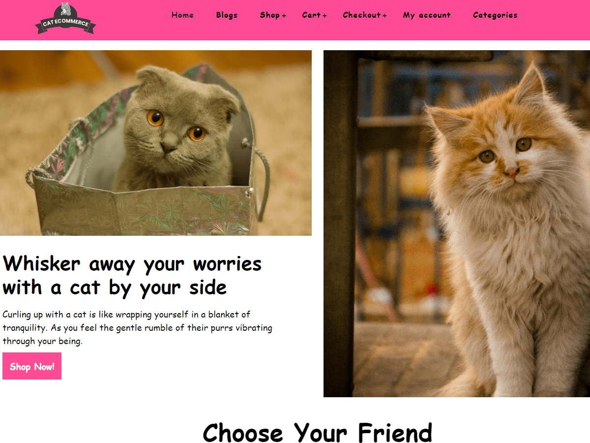 Cat Ecommerce WordPress 主题