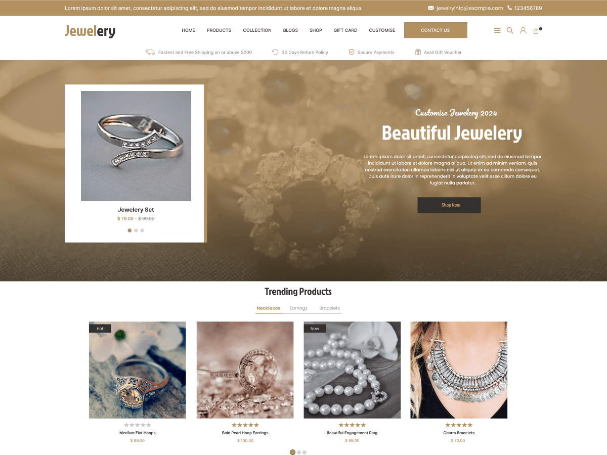 Jeweller Store WordPress 主题
