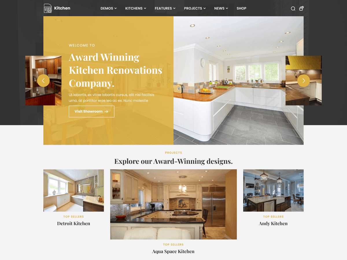 Kitchen Interior Design WordPress 主题