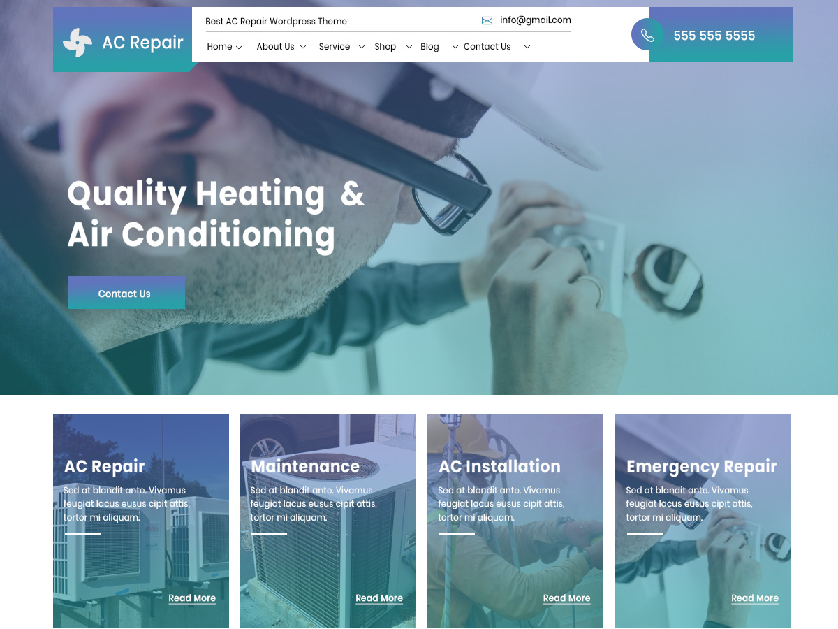 screenshot-42 AC Repair Services WordPress 主题