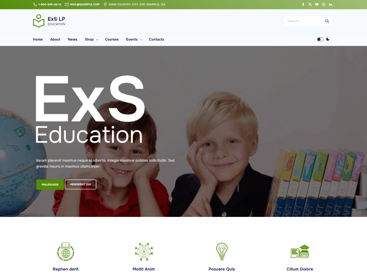 screenshot-421 ExS Education WordPress 主题