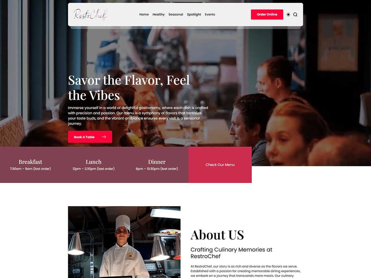 RestoChef WordPress 主题