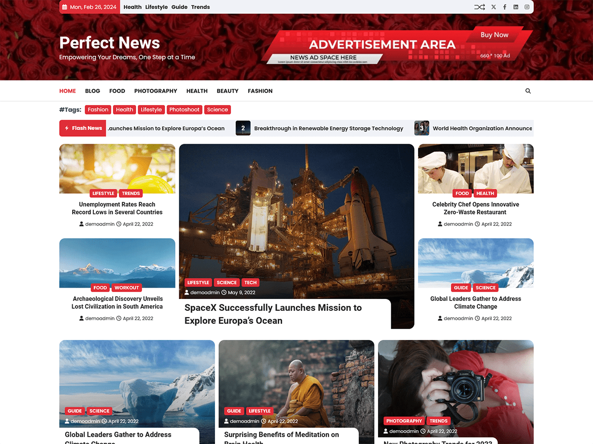 Perfect News WordPress 主题