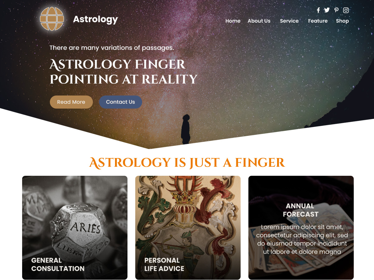 screenshot-44 Zodiac Astrology WordPress 主题