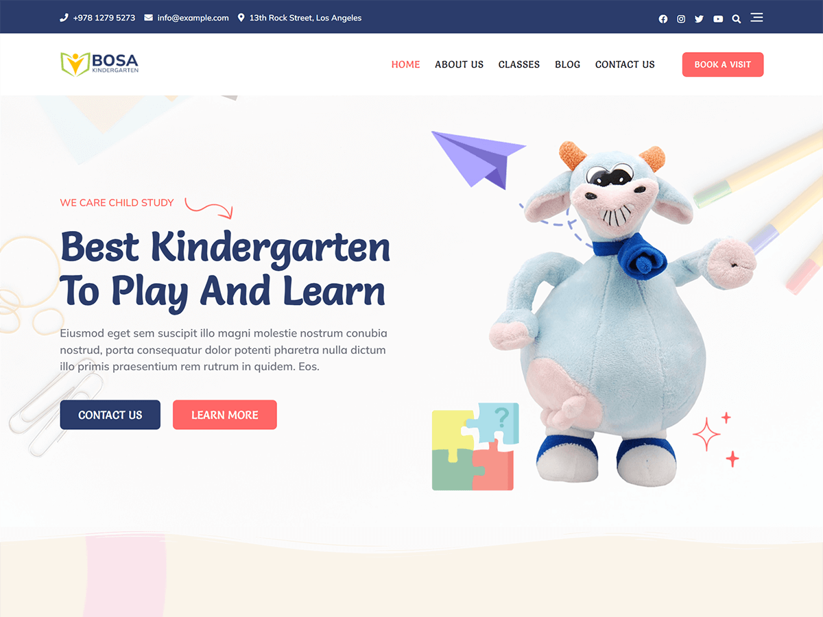 Bosa kindergarten WordPress 主题