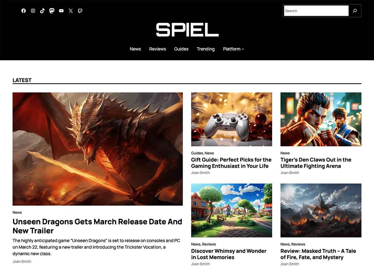 Spiel WordPress 主题