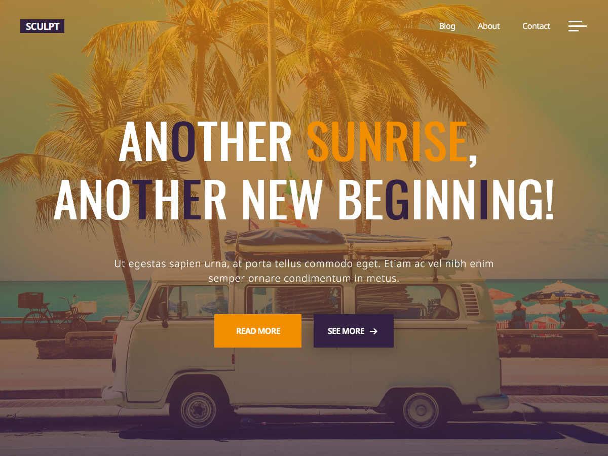 Sculpt WordPress 主题