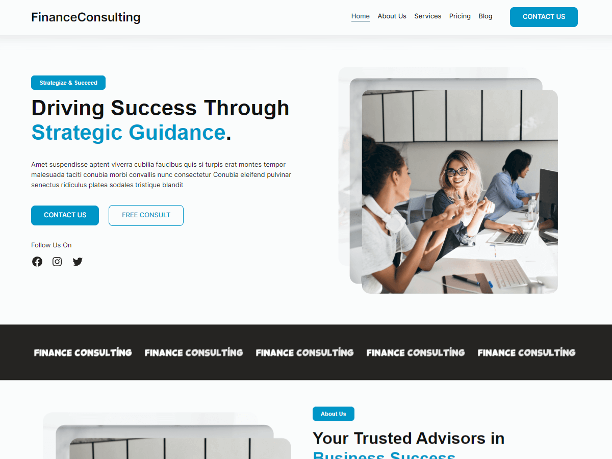 FinanceConsulting WordPress 主题