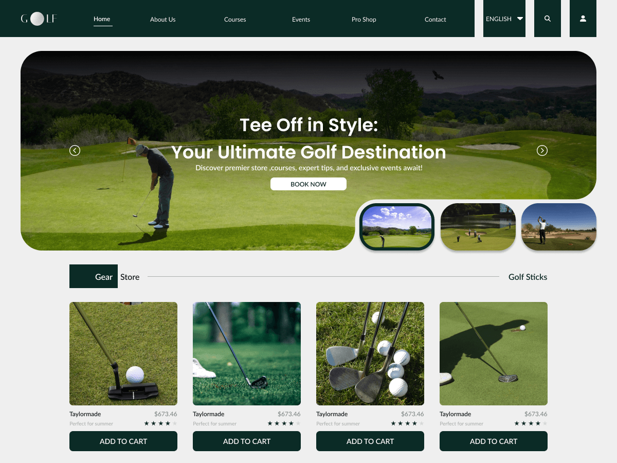 Golf Landscape WordPress 主题