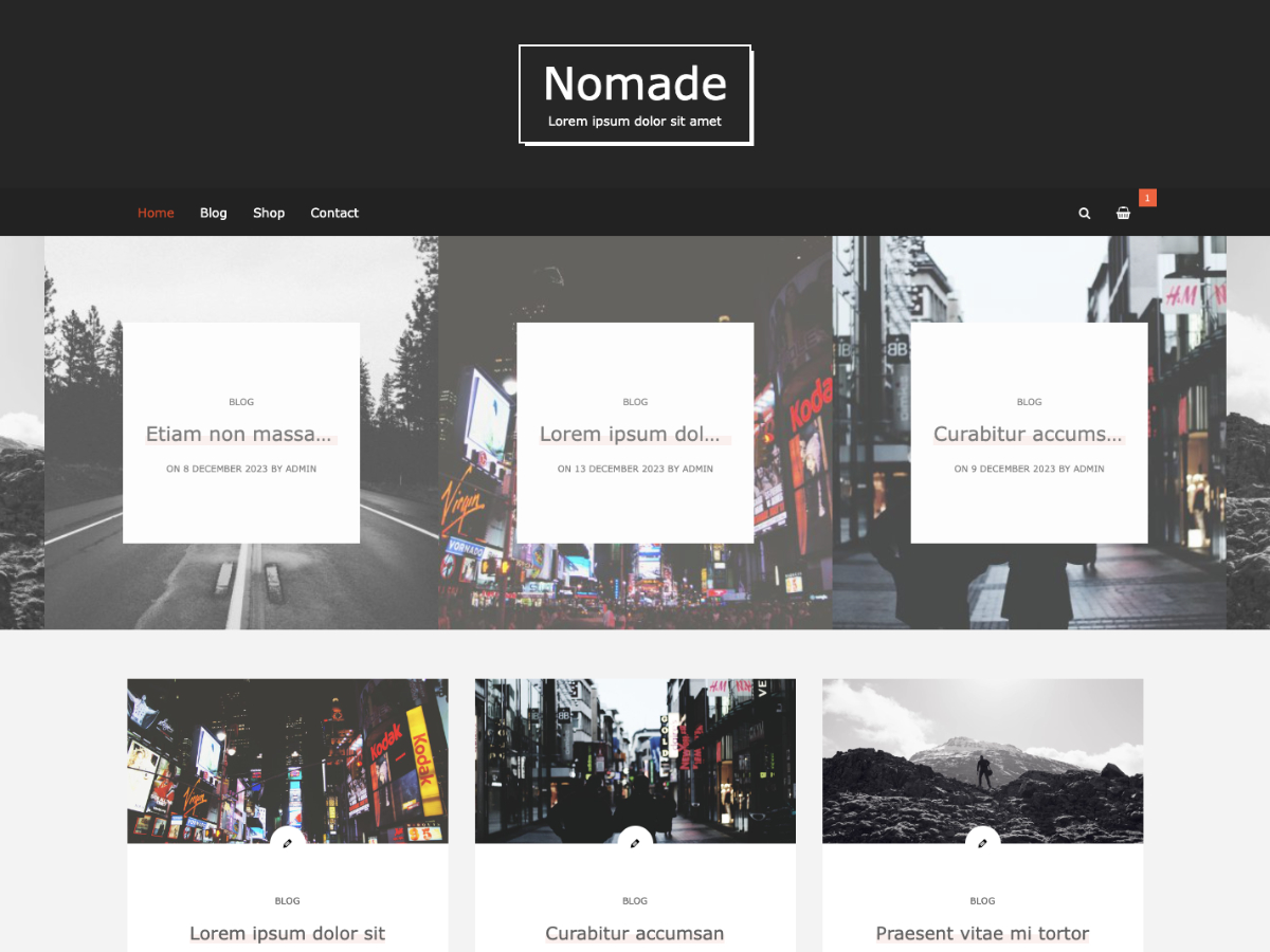 Nomade WordPress 主题
