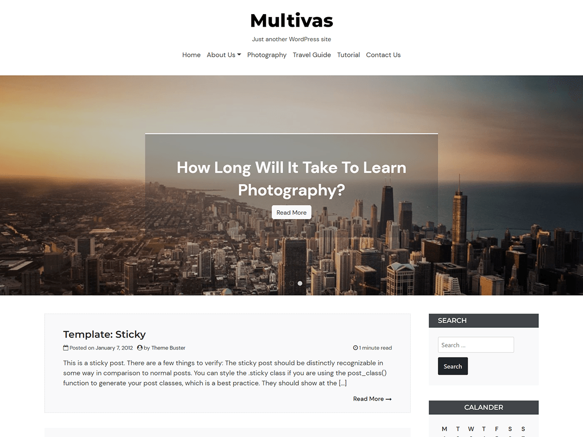 multivas WordPress 主题