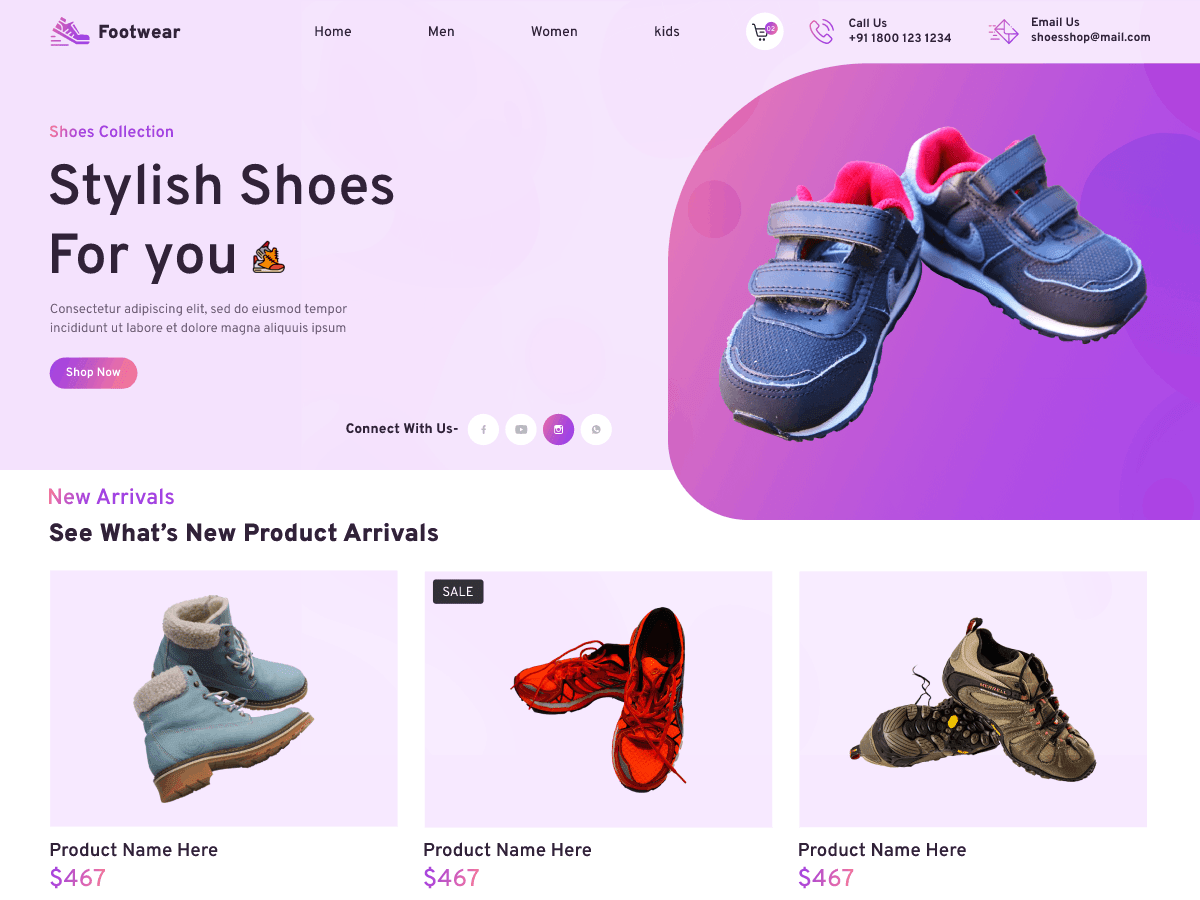 Fashion Footwear WordPress 主题