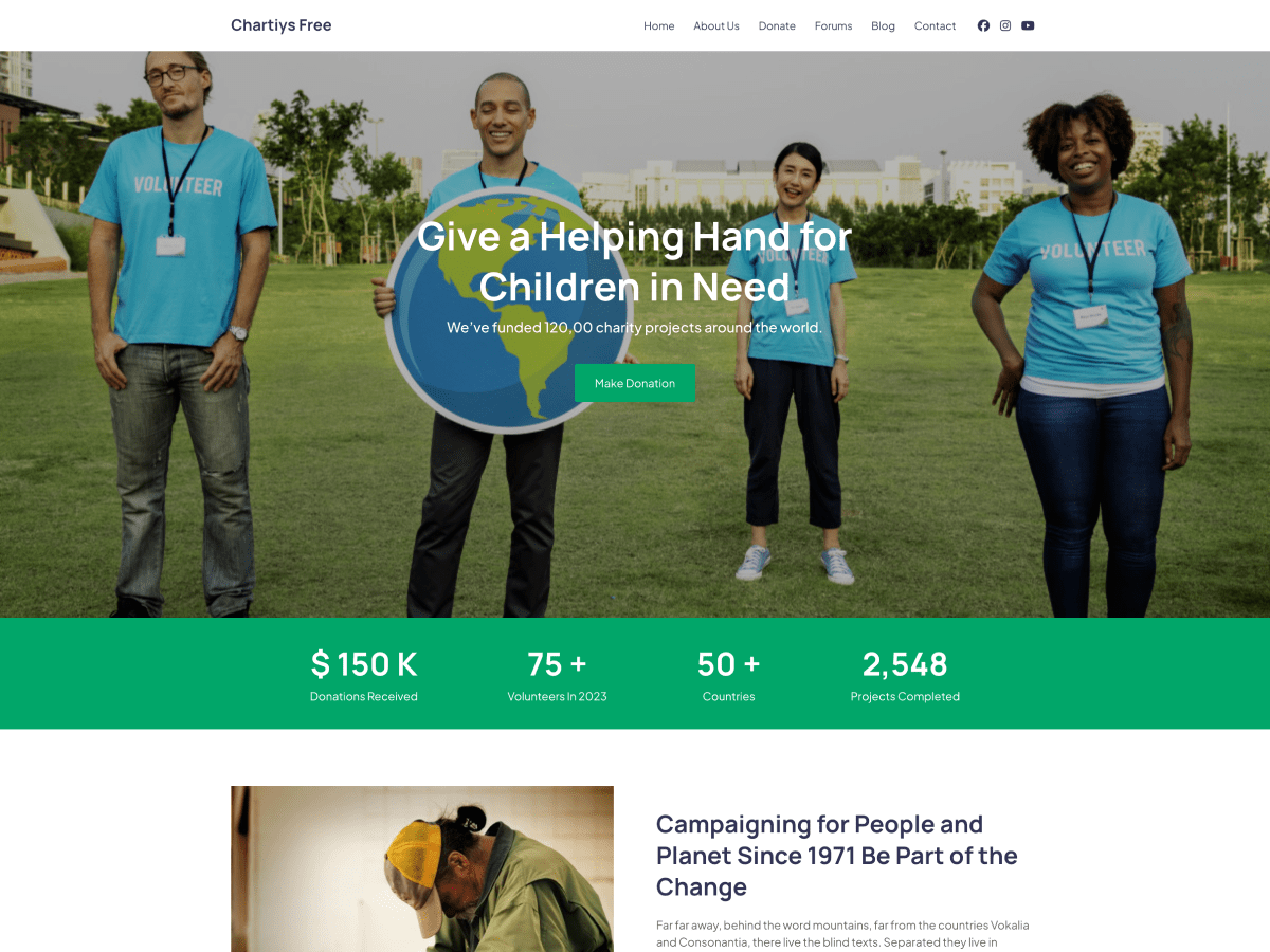 Charitys WordPress 主题