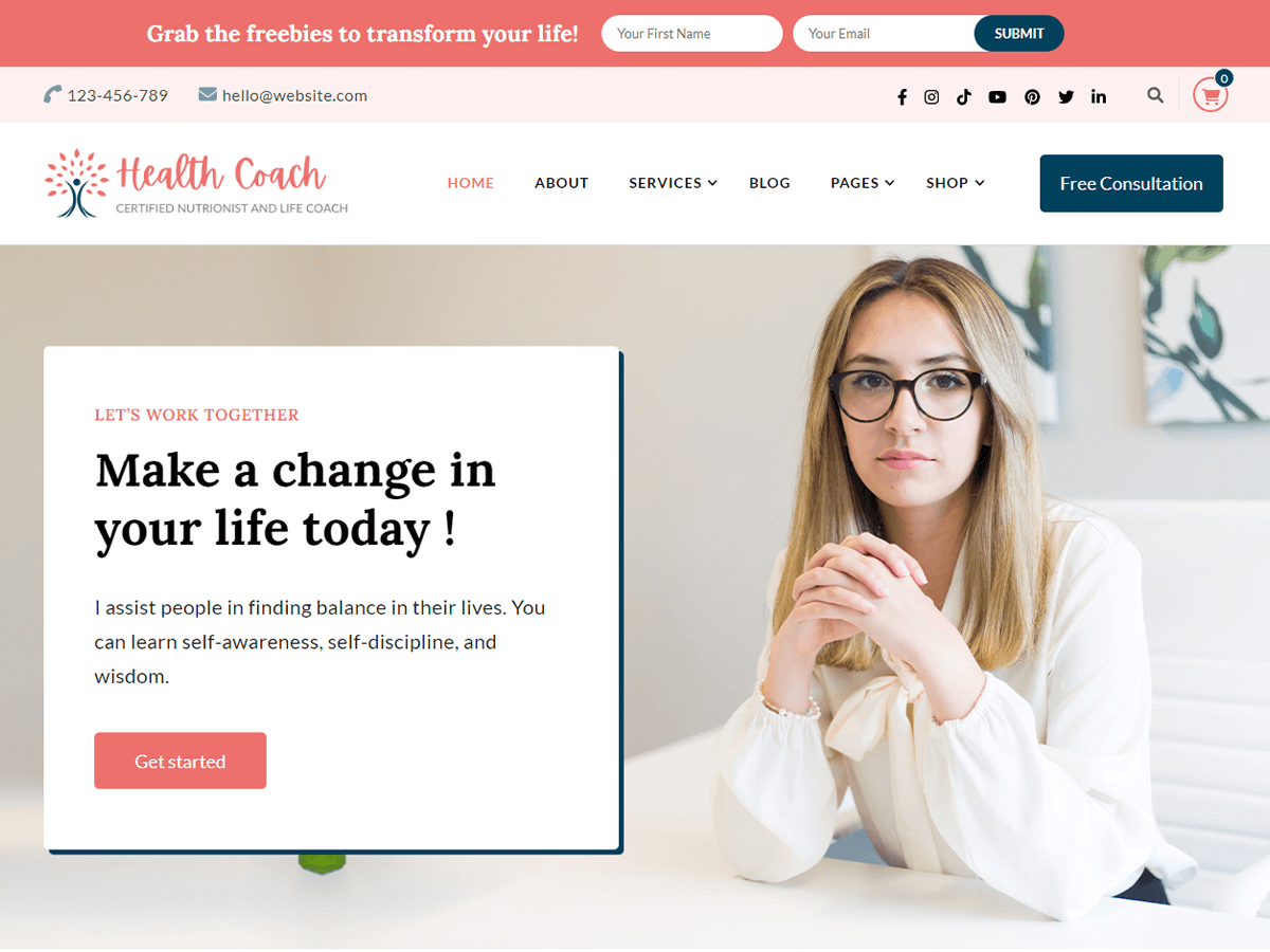 screenshot-513 Mental Health Coach WordPress 主题